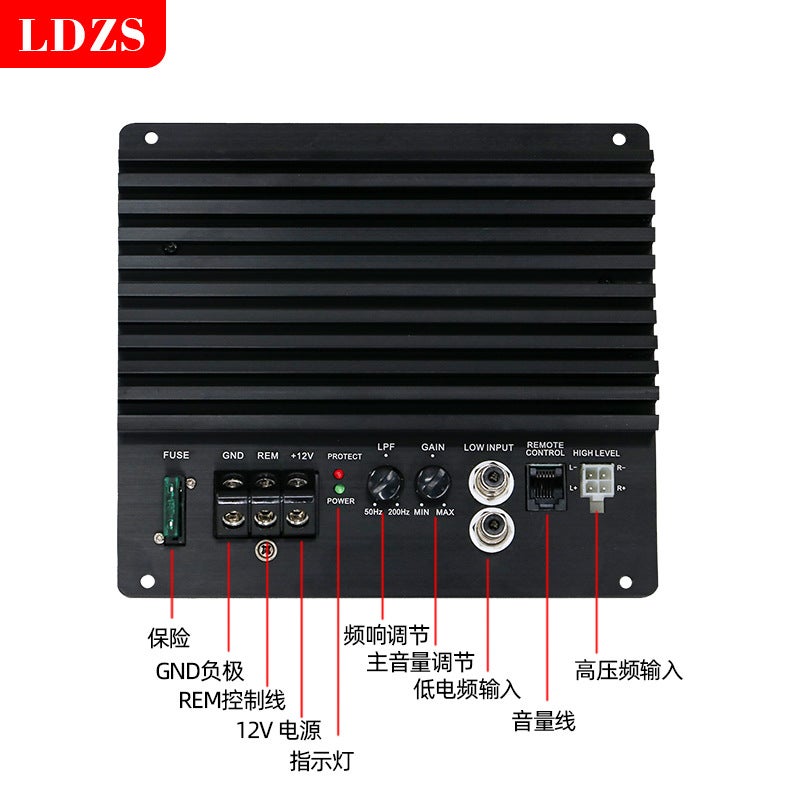 توفير حصري للوحة مضخم الصوت النقي الكامل، مضخم طاقة عالي 12V زوج من الأنابيب 8-12 بوصة لمذربورد صوت السيارة - Image 5